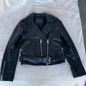 ALLSAINTS bestseller BALFEEN BIKER black leather jacket